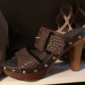 Sexy Leather Animal Embossed print slides